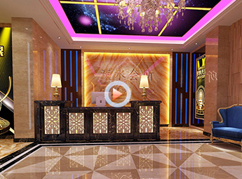 杭州濱江區音樂足浴會所設計裝修全景效果圖