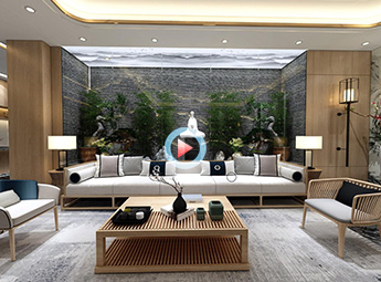 紹興柯橋養生足浴會所設計裝修全景效果圖