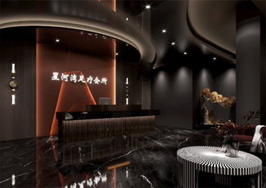 新河灣足療會所裝修設(shè)計(jì)案例效果圖