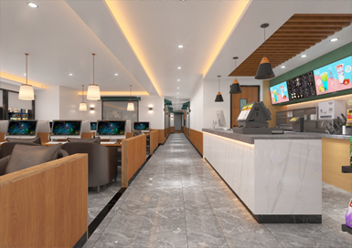 紹興簡約綜合網(wǎng)咖裝修設(shè)計案例效果圖